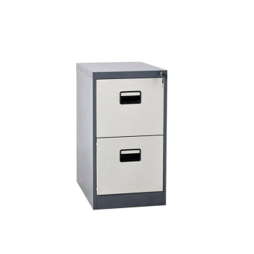 Knock Down Structure Vertical 2 Drawer Metal Storage Cabinet